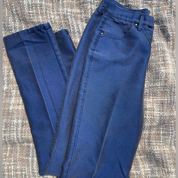Metallic Blue Rough Rider Jeans - Picture 3 of 6